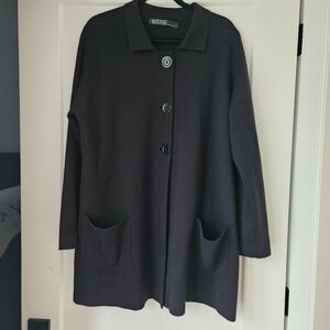 Kasper Women's Black Cardigan Sweater